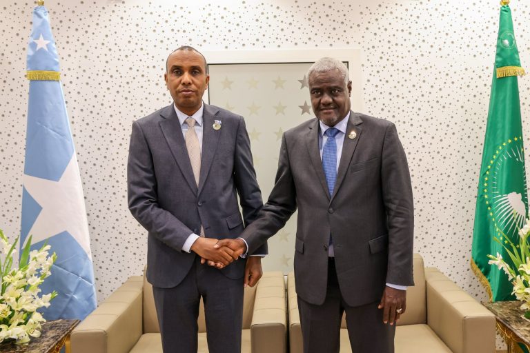 Somalia’s Prime Minister Hamza Abdi Barre met the Chairman of the AUC, Mr. Moussa Faki Mahamat in Tunis